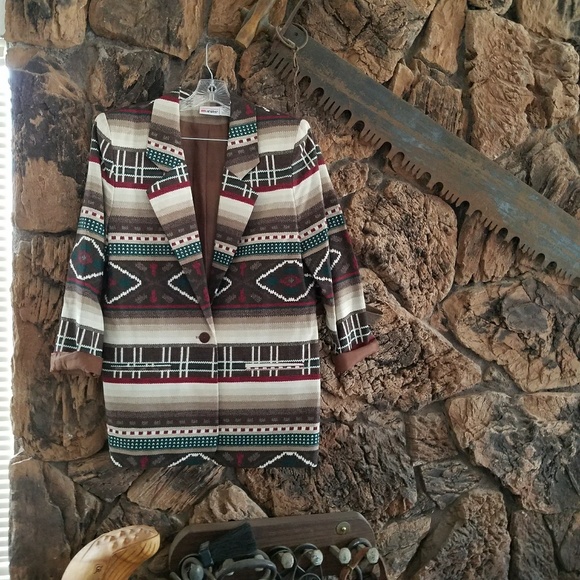 Limited Edition Units Jackets & Blazers - Vtg🐂southwestern motif blazer